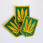 Collector's patch "Hemp Trident" yellow-green colors