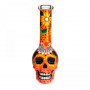 Стеклянный бонг Skull Mix Print (Orange)