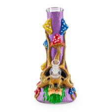 Hand-Drawn Amanita Glass bong