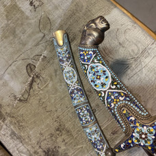 Cossack saber in enamels