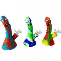 Cиліконовий бонг/скло 17см "Огірок"