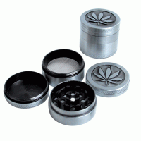 Гриндер металл «Серый» GT-025BA (4 части)