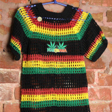 T-shirt knitted Marijuana
