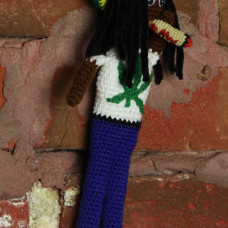 Knitted doll Rasta-man