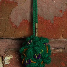 Toy knitted cannabis cone