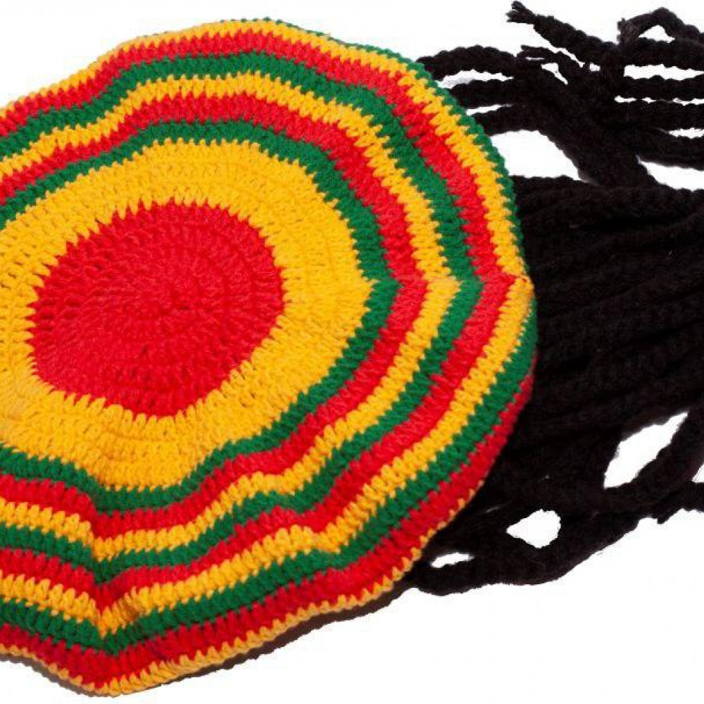 Растаманская шапка — схема вязания крючком
