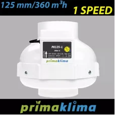 Вентилятор канальный для гроубокса Prima Klima PK125-L Вентилятор канальный для гроубокса Prima Klima PK125-L