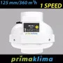 Вентилятор канальный для гроубокса Prima Klima PK125-L