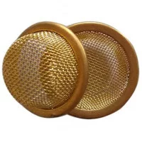Mesh for smoking pipes 16 mm with Gold rim