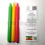 Свеча парафиновая цветная с ароматом конопли Rastacandle 